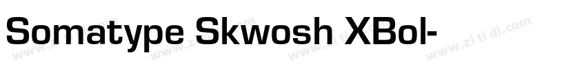 Somatype Skwosh XBol字体转换